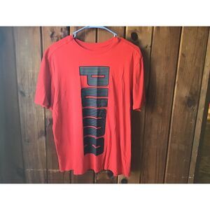 Puma T Shirt Size M Graphic Red Short Sleeve